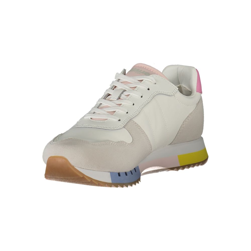 Blauer White Polyurethane Woman Sneaker
