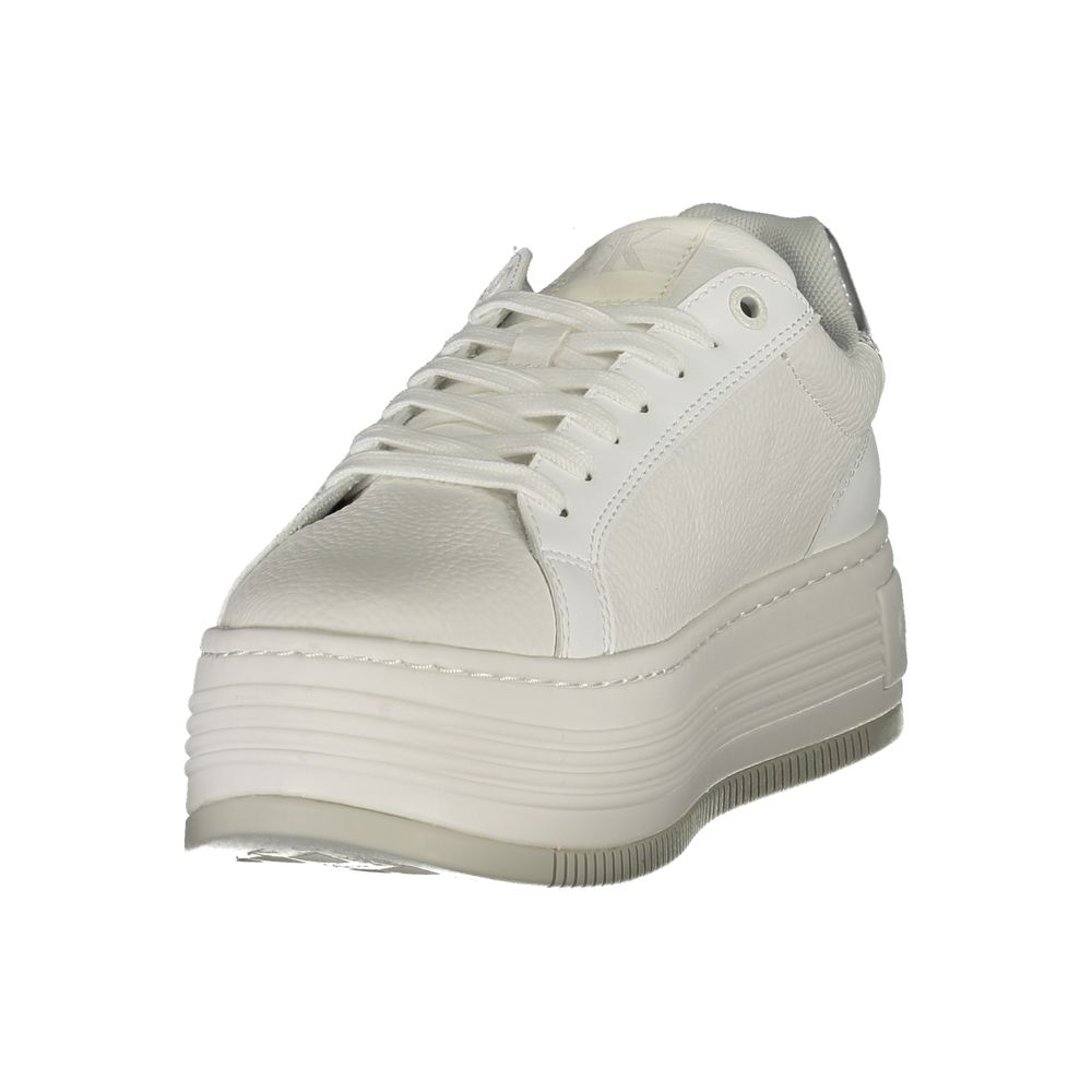 Calvin Klein White Leather Women's Sneaker