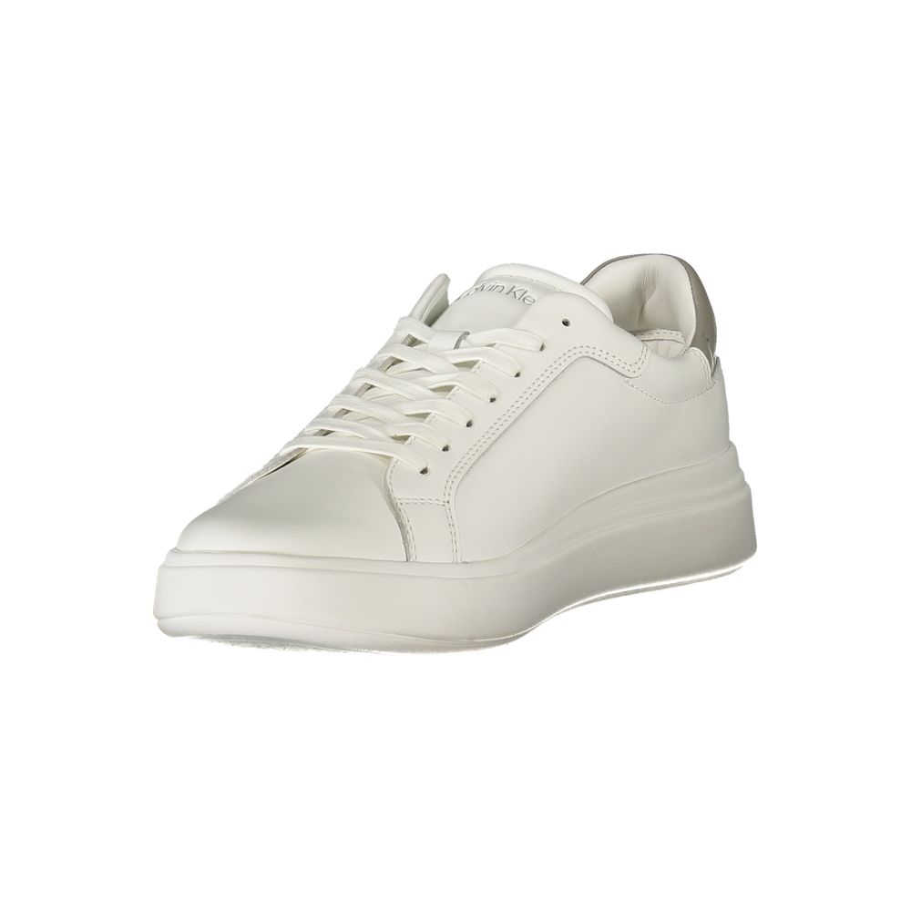 Calvin Klein White Polyurethane Men's Sneaker