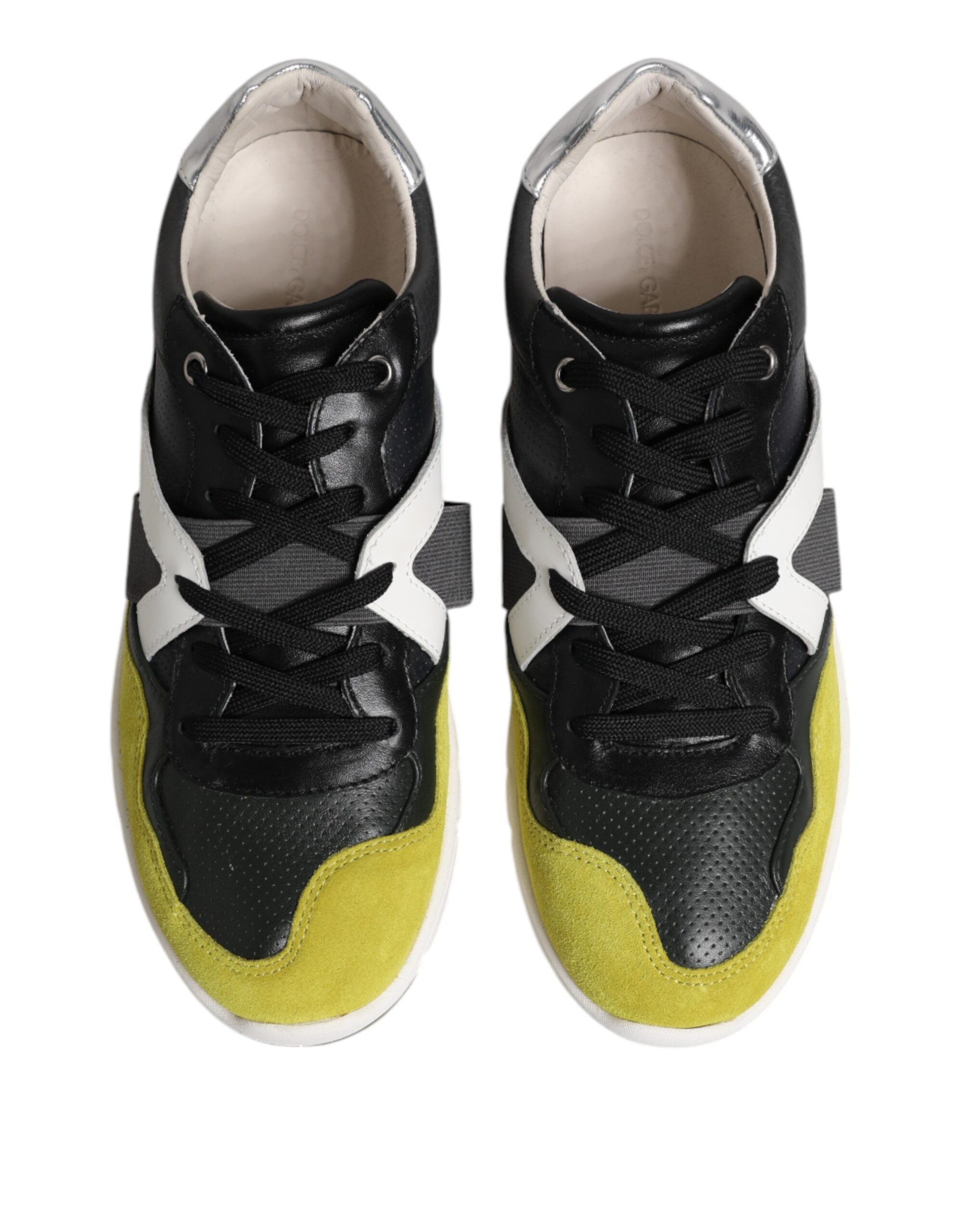 Dolce & Gabbana Multicolor Lace Up Low Top Men's Sneakers