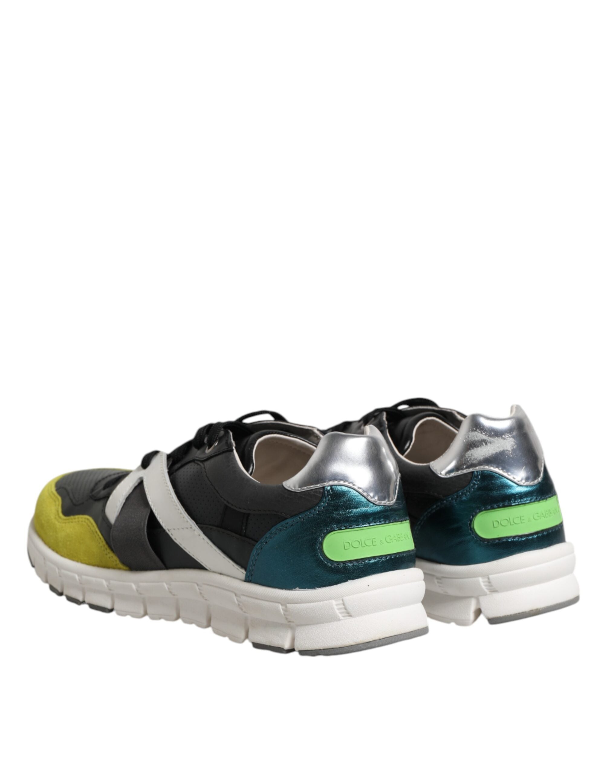 Dolce & Gabbana Multicolor Lace Up Low Top Men's Sneakers