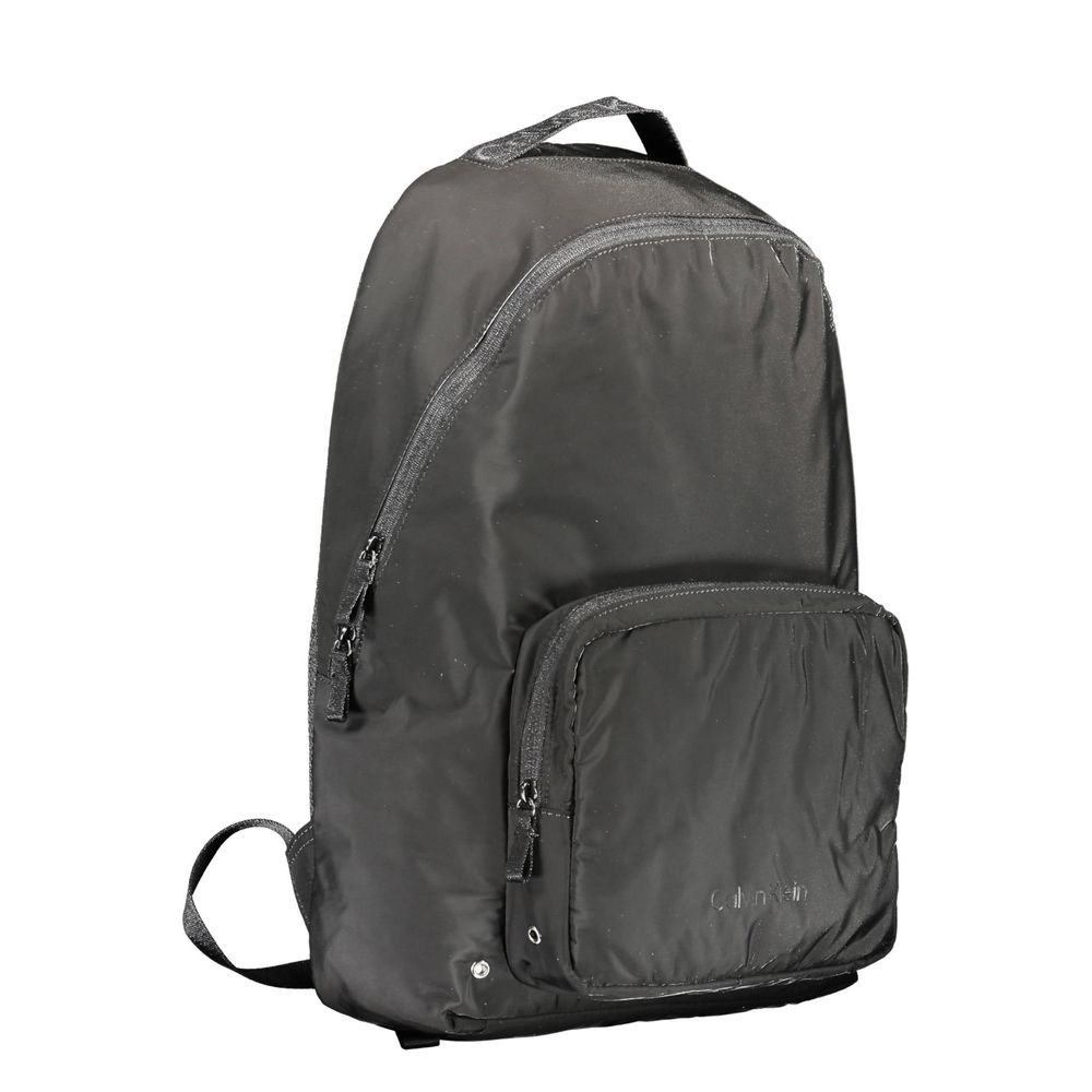 Calvin Klein Black Recycled Polyester Men's Backpack