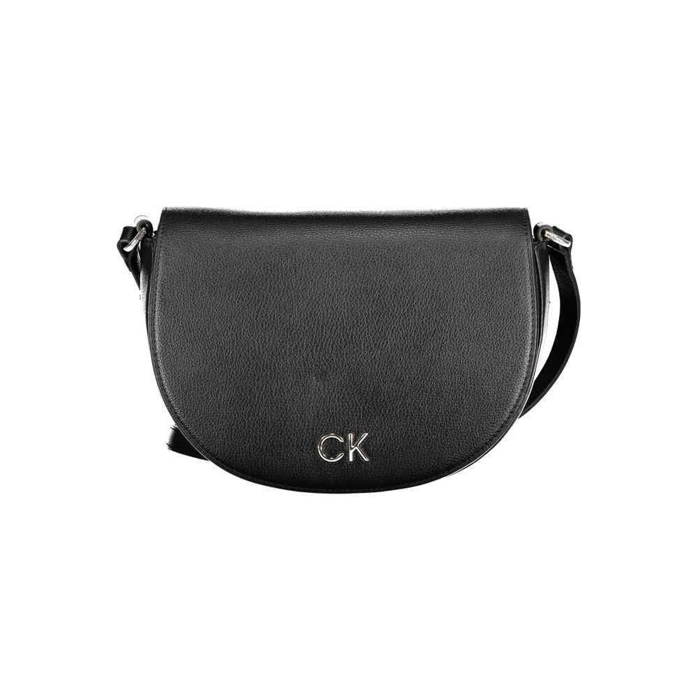 Calvin Klein Black Polyurethane Women's Shoulder Bag