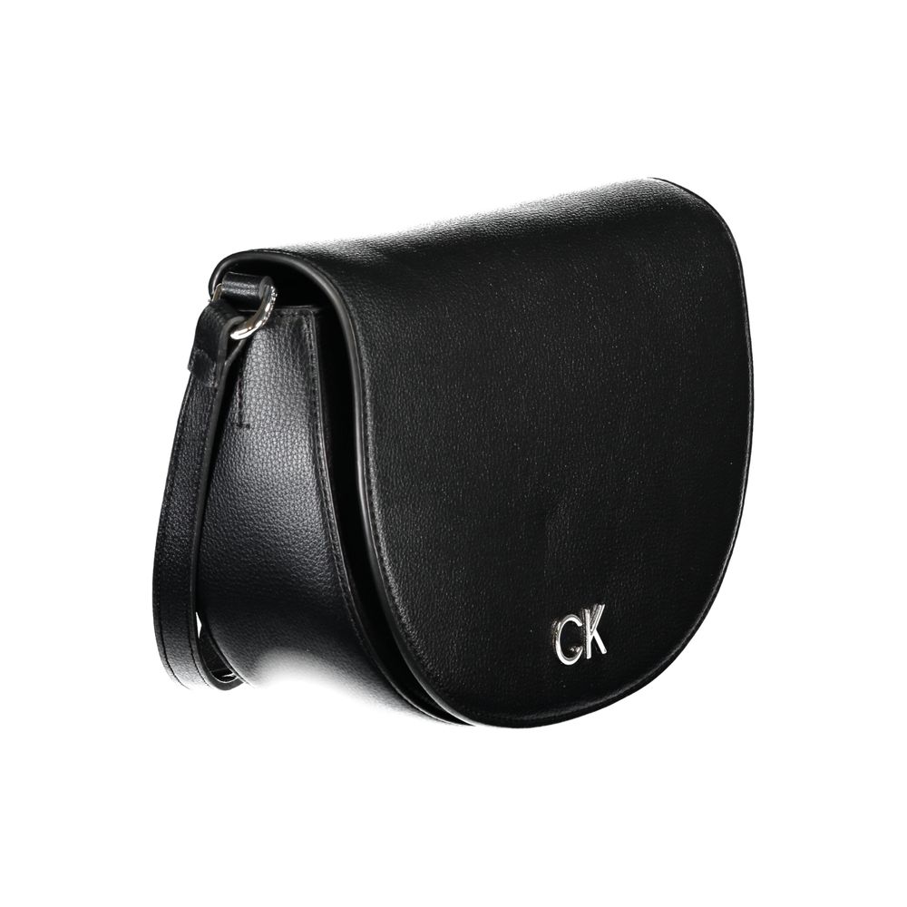 Calvin Klein Black Polyurethane Women's Shoulder Bag