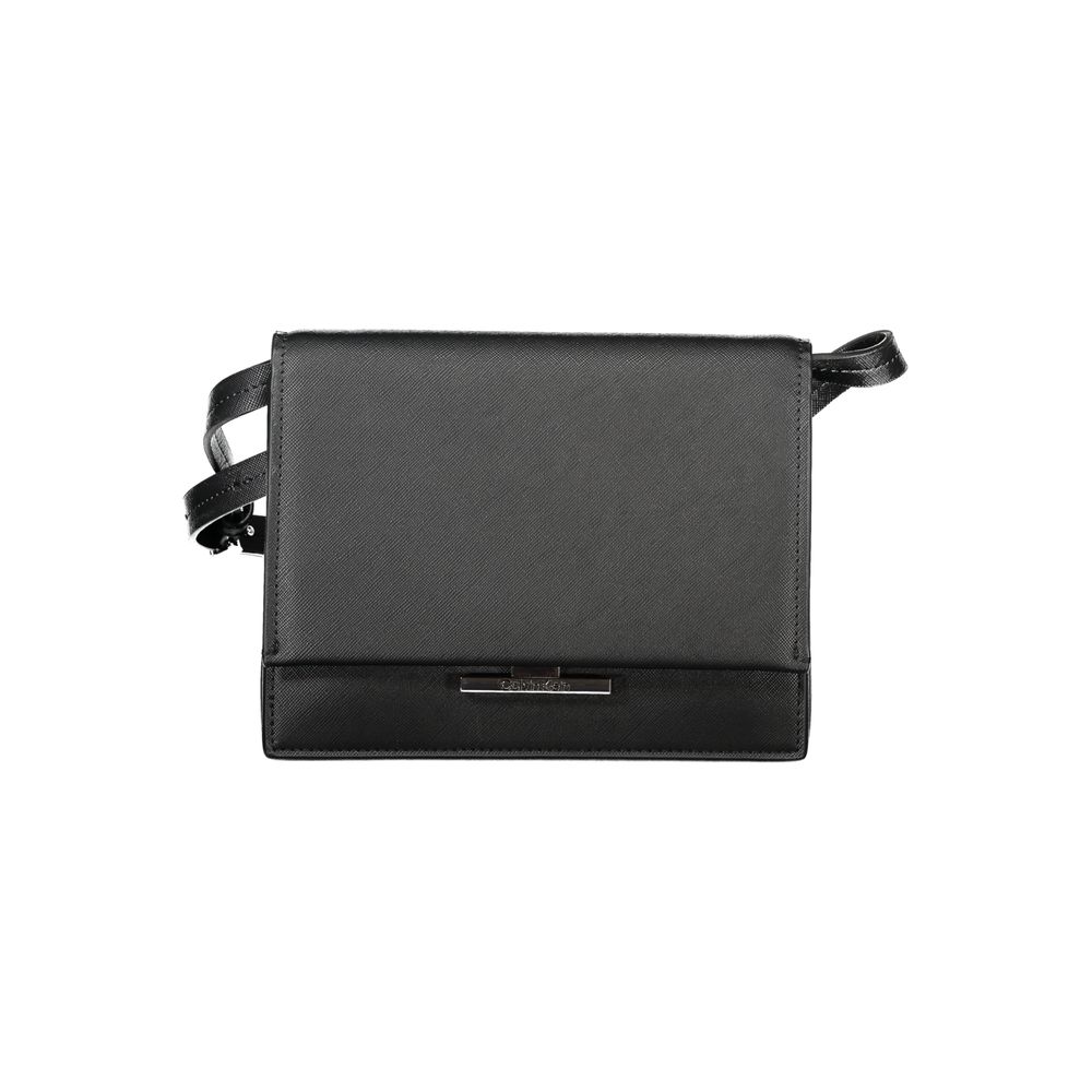 Calvin Klein Black Polyurethane Women's Shoulder Bag