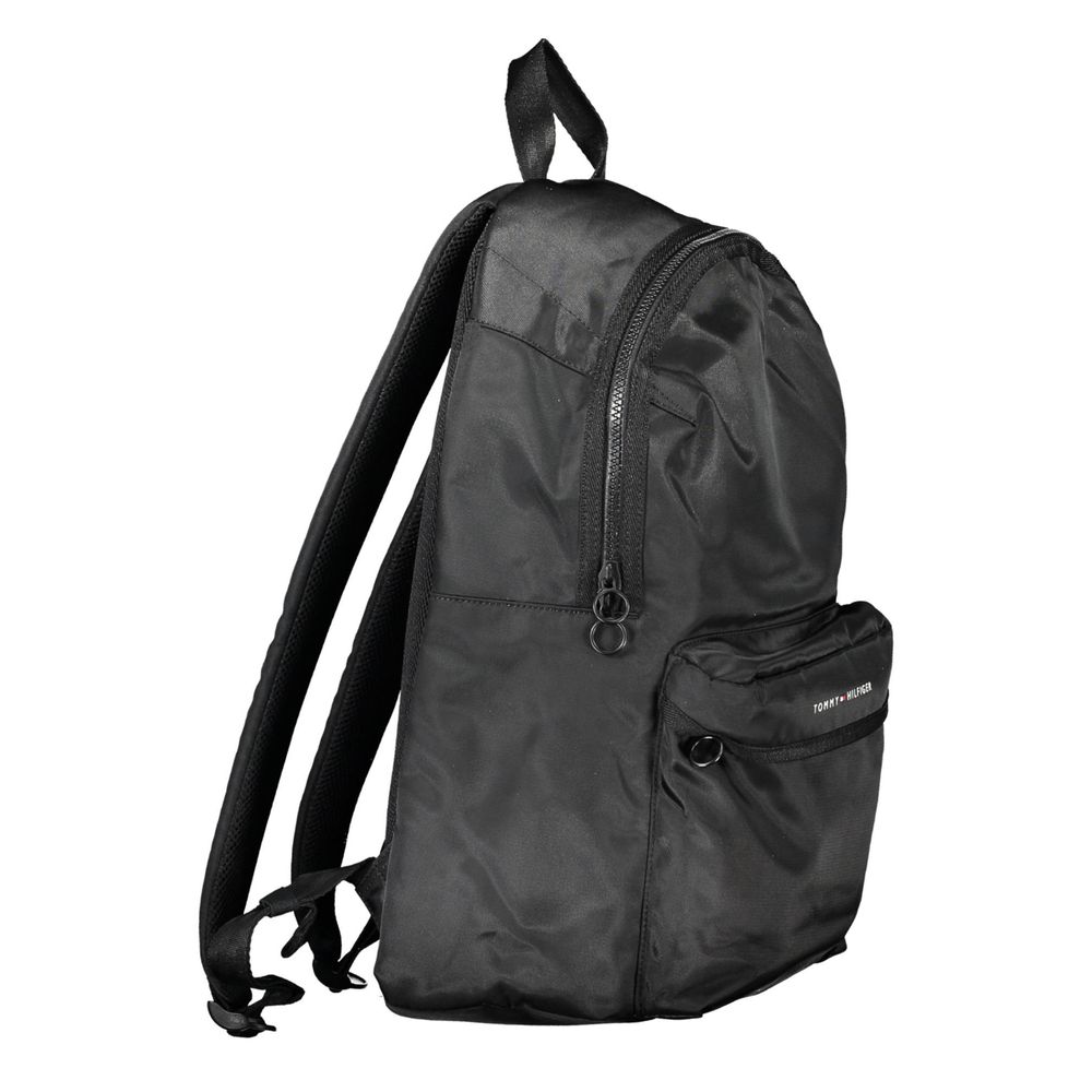 Tommy Hilfiger Black Polyester Men's Backpack