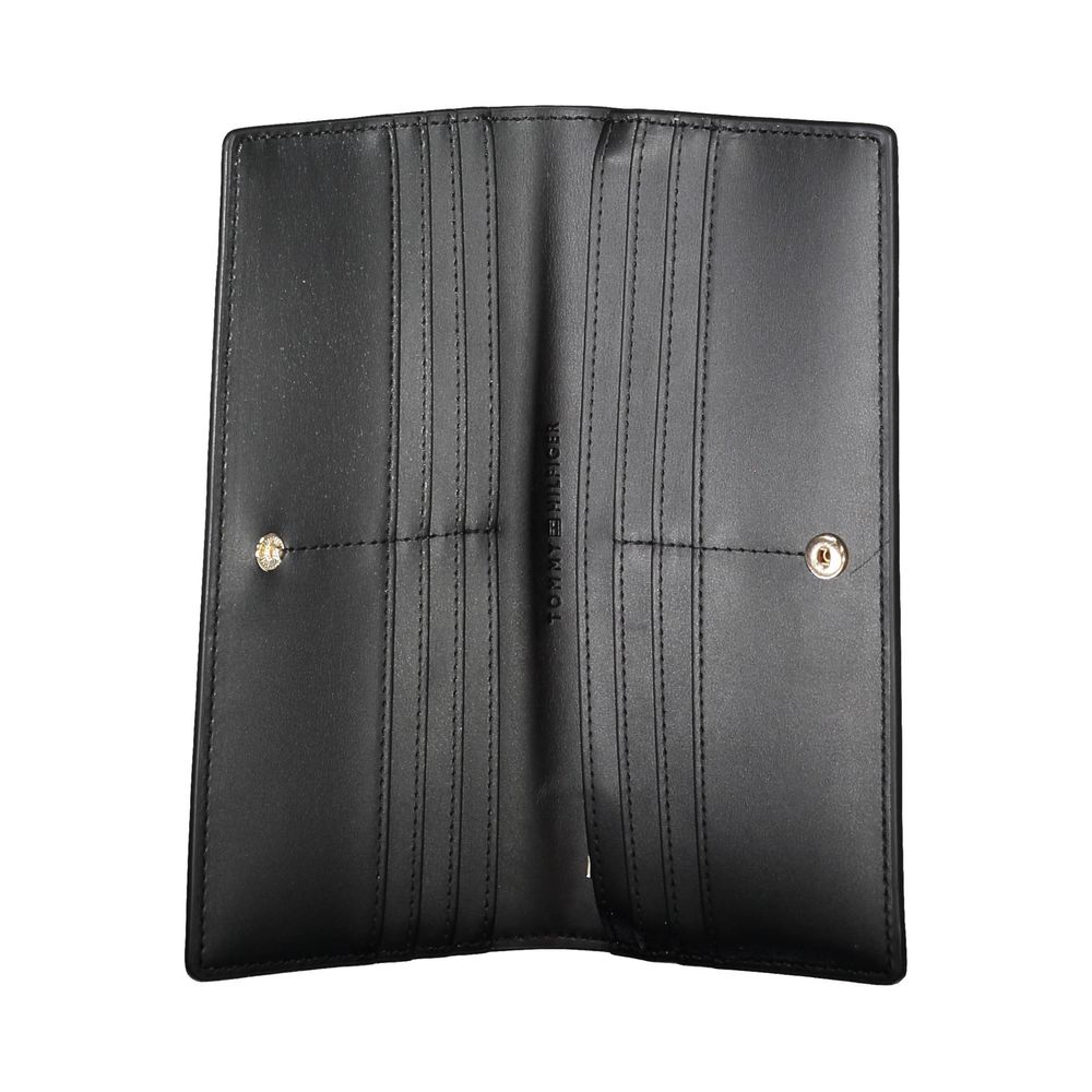 Tommy Hilfiger Black Polyurethane Women's Wallet