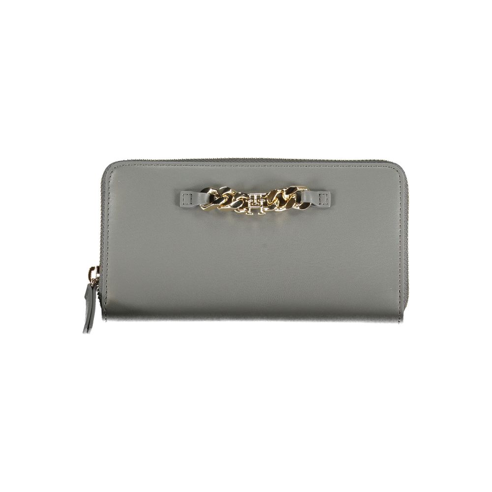 Tommy Hilfiger Grey Polyurethane Women's Wallet