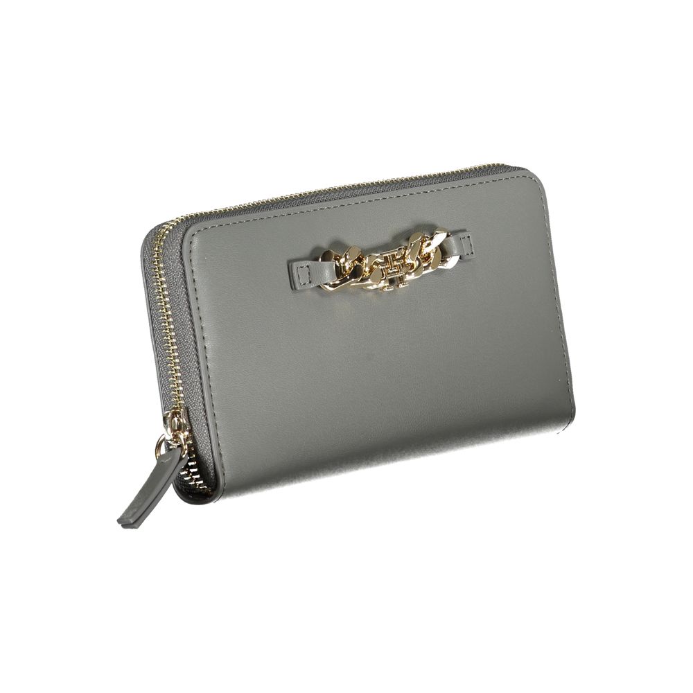 Tommy Hilfiger Grey Polyurethane Women's Wallet