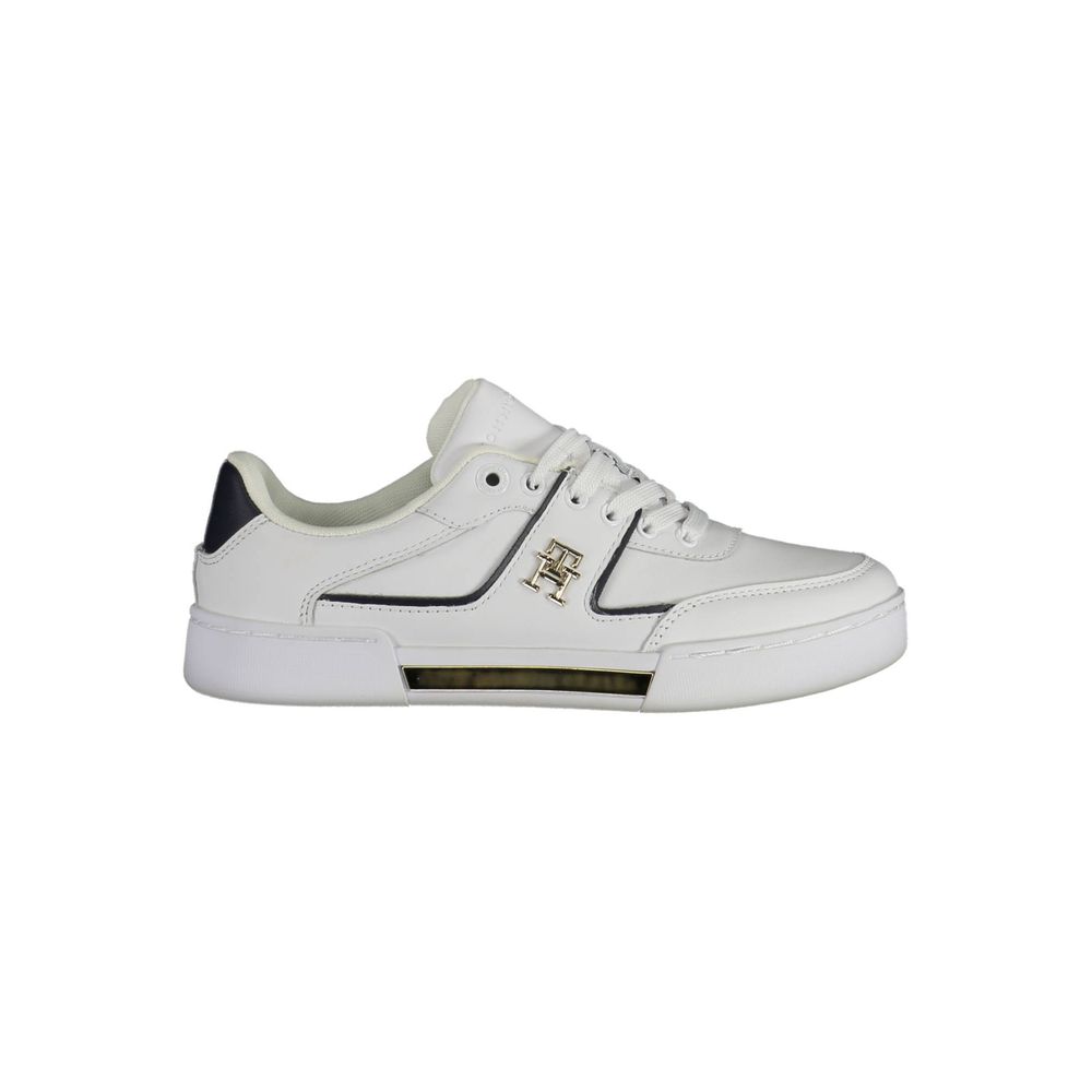 Tommy Hilfiger White Leather Women's Sneaker
