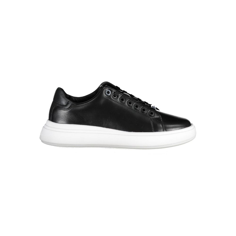 Calvin Klein Black Leather Women's Sneaker