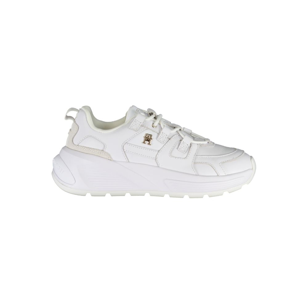 Tommy Hilfiger White Polyurethane Women's Sneaker