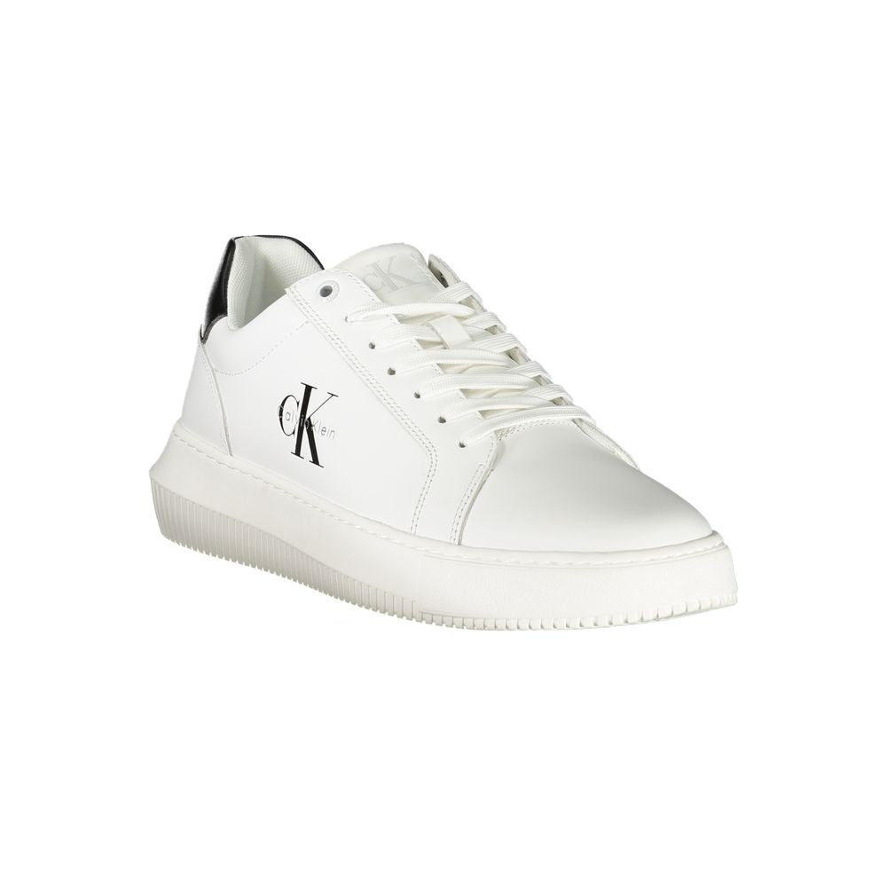 Calvin Klein White Polyurethane Men's Sneaker