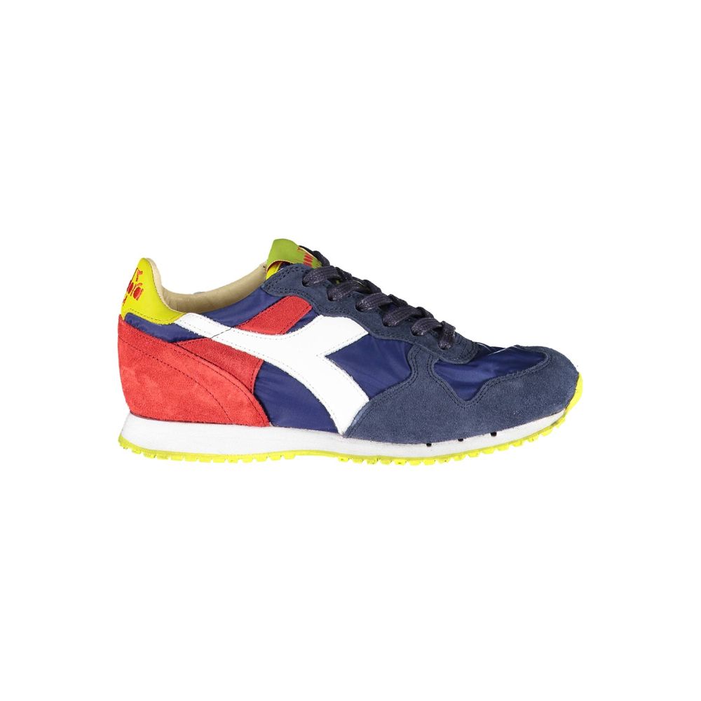 Diadora blauwe leren damessneaker