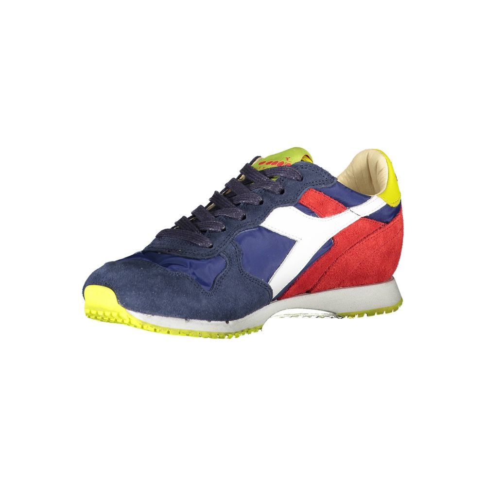 Diadora blauwe leren damessneaker