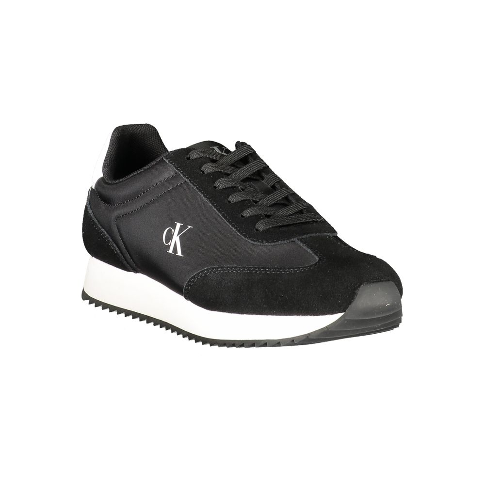 Calvin Klein Black Leather Women's Sneaker