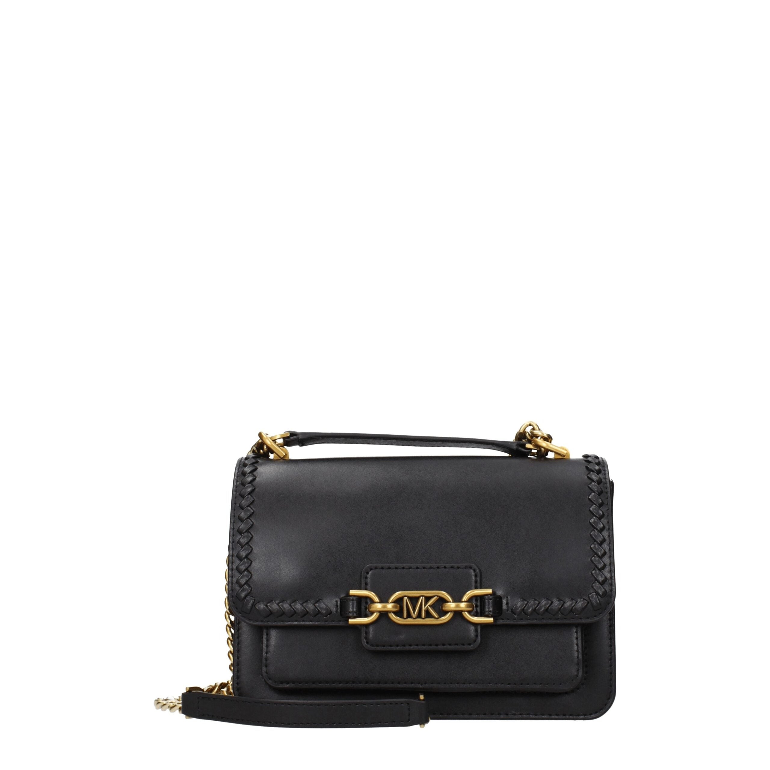 Michael Kors Zwarte Leren Schoudertas
