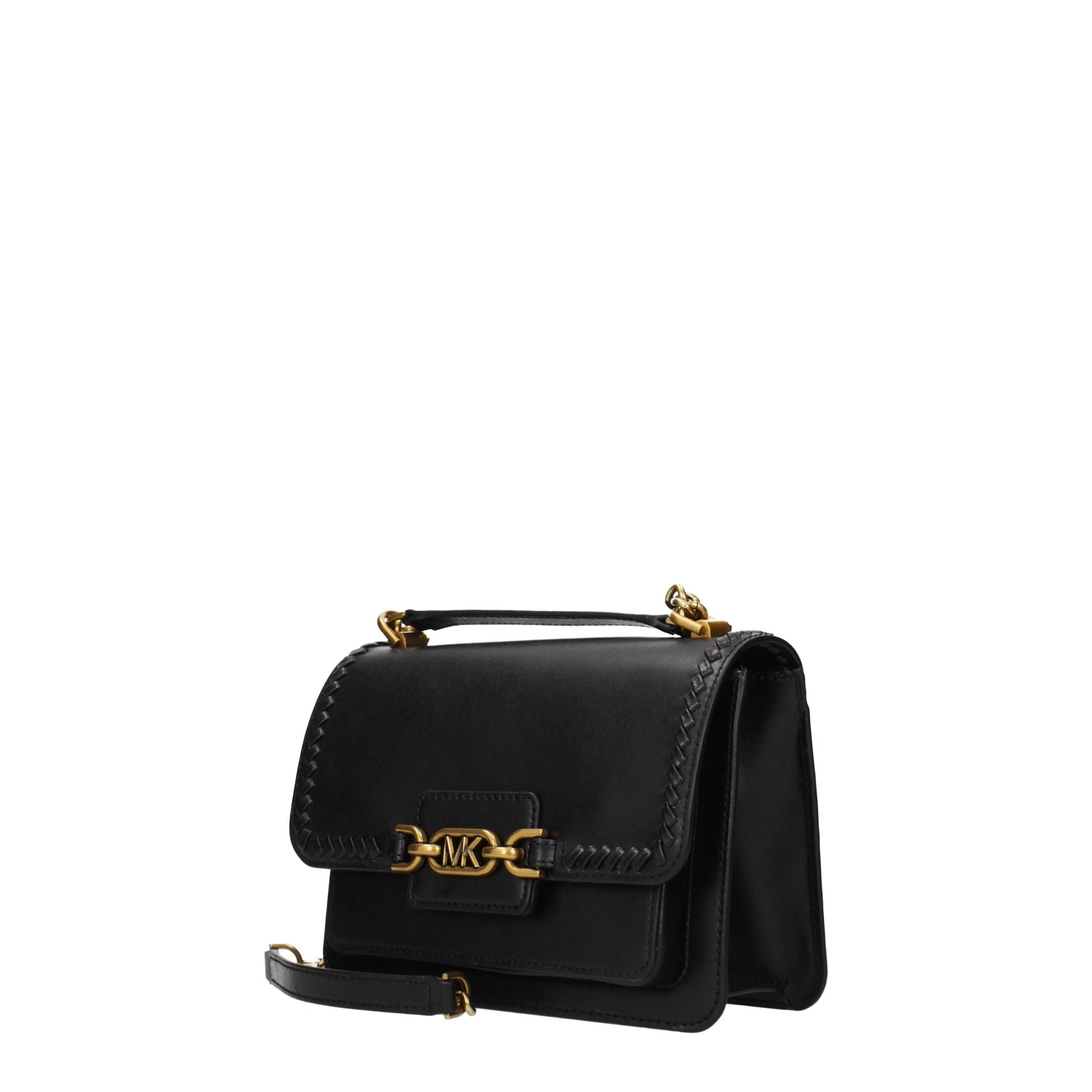 Michael Kors Zwarte Leren Schoudertas