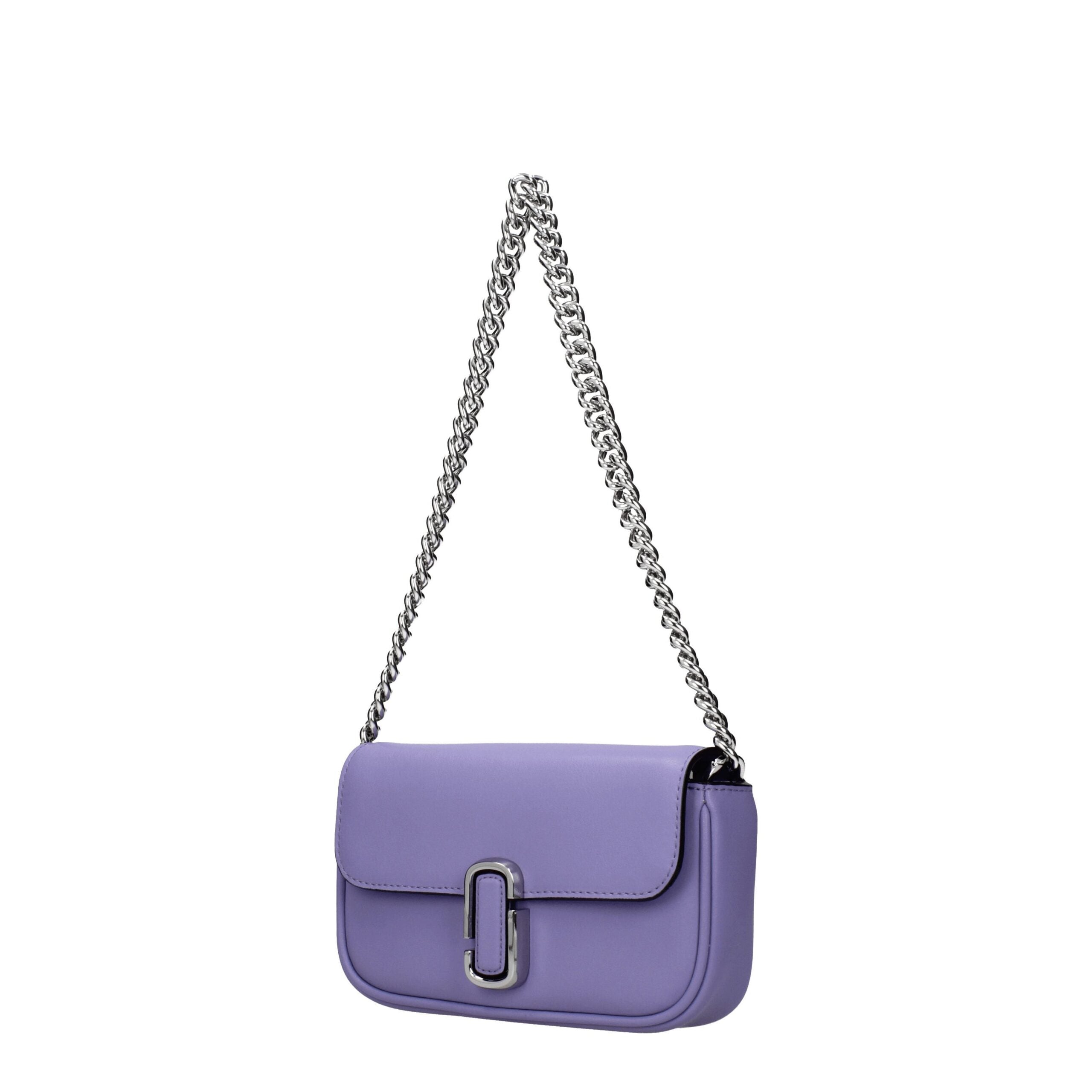 Marc Jacobs paarse leren crossbodytas