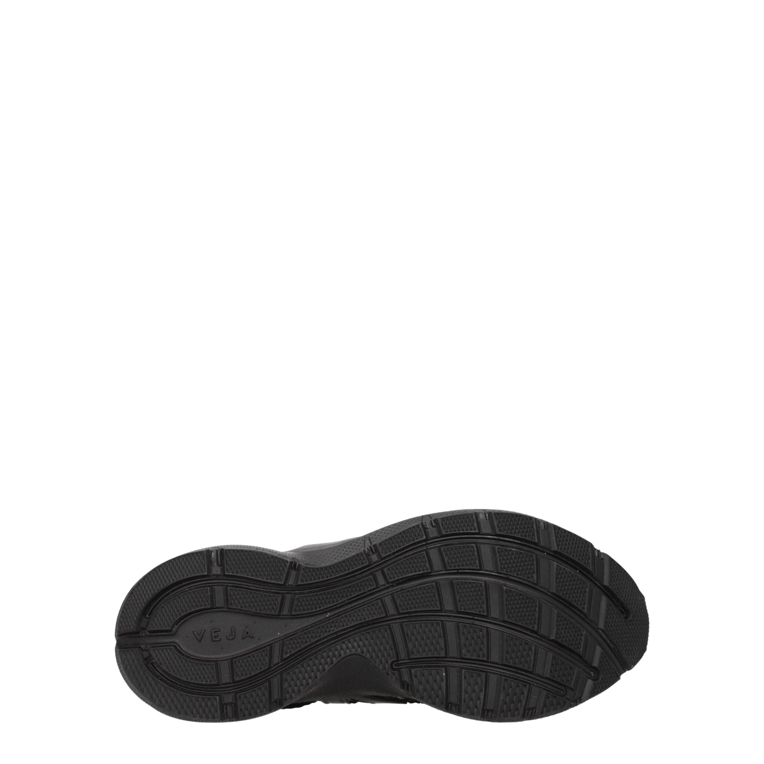 Veja Zwarte stoffen atletische sneakers