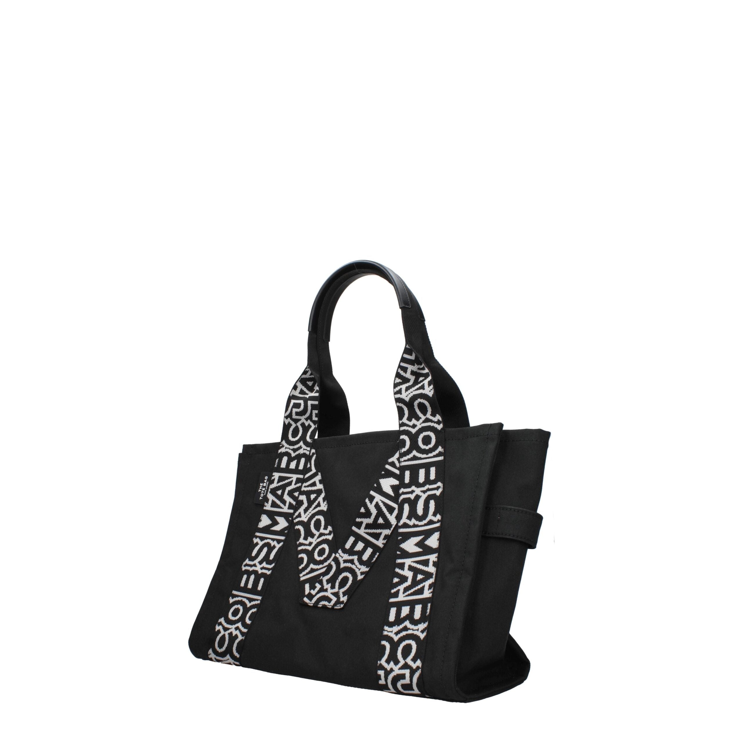 Zwarte schoudertas van stof van Marc Jacobs