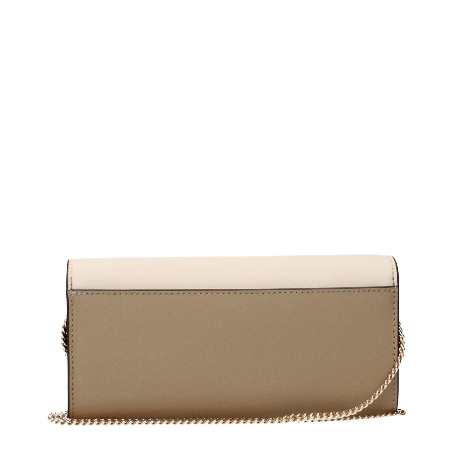 Tory Burch Beigekleurige Leren Clutch Tas