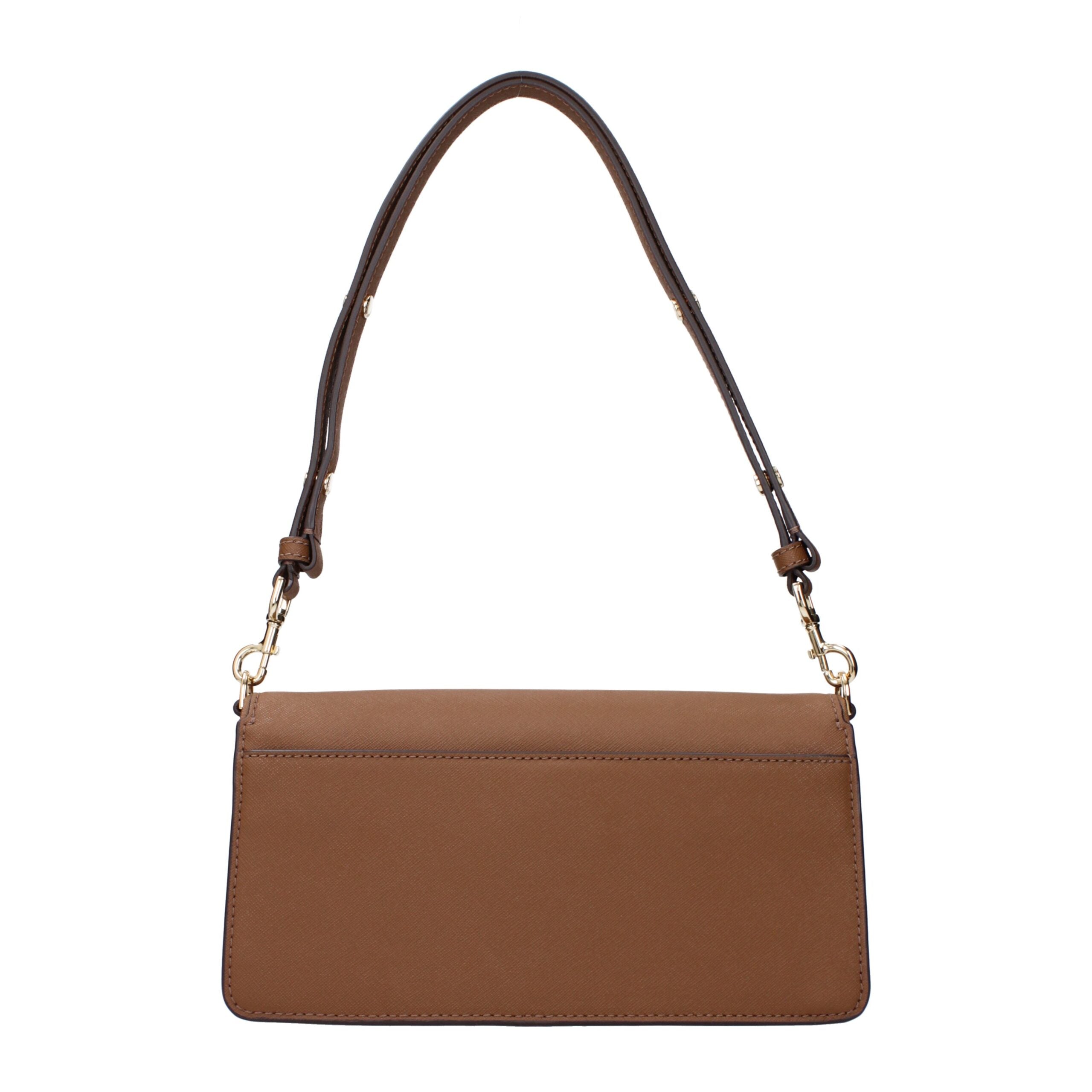 Tory Burch Brown Leather Shoulder Bag