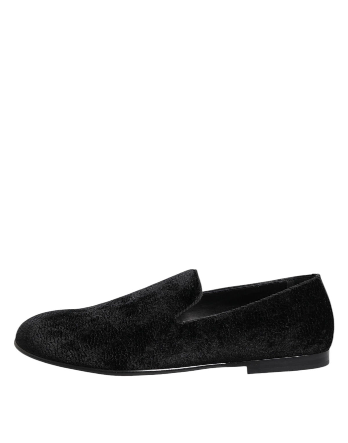 Dolce & Gabbana Zwarte Jacquard Loafers Nette Heren Jurkschoenen