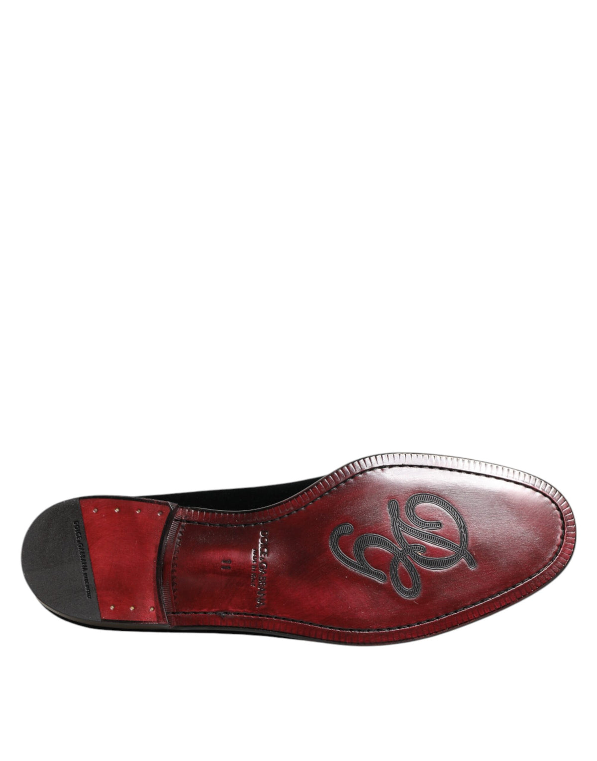 Dolce & Gabbana Zwarte Fluweel Instappers Heren Formele Schoenen