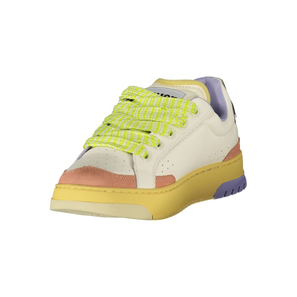 Blauer White Polyurethane Women's Sneaker