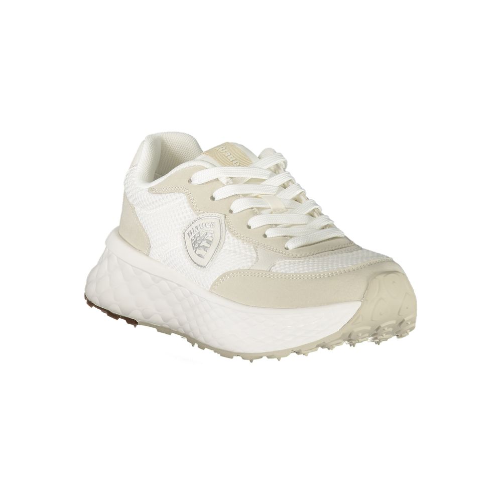 Blauer White Polyurethane Women's Sneaker