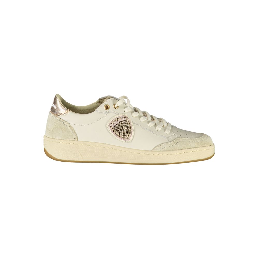 Blauer White Leather Women's Sneaker