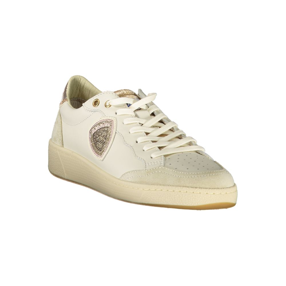 Blauer White Leather Women's Sneaker