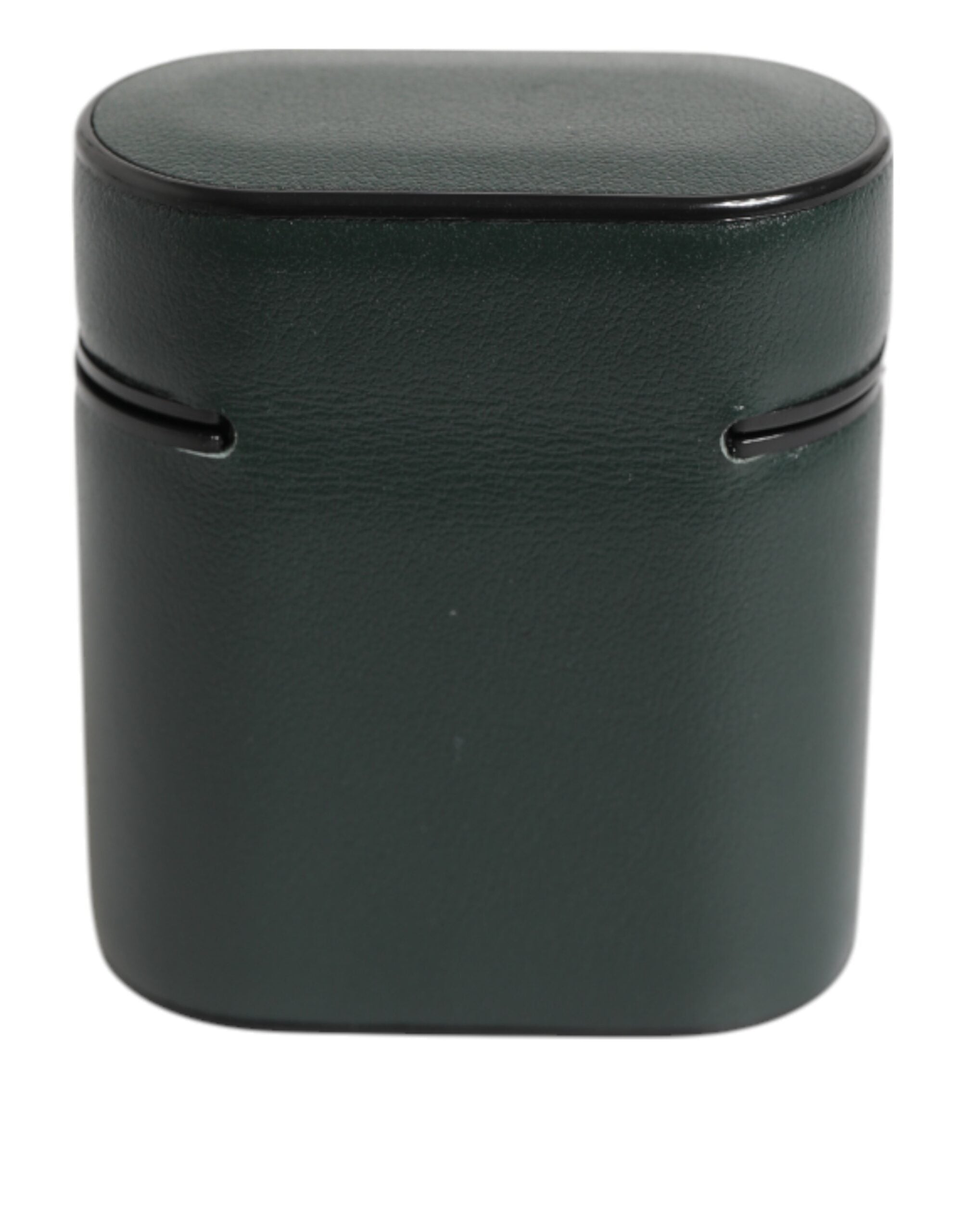 Dolce & Gabbana Black Leather Logo Print Flip Holder Men's AirPods Case