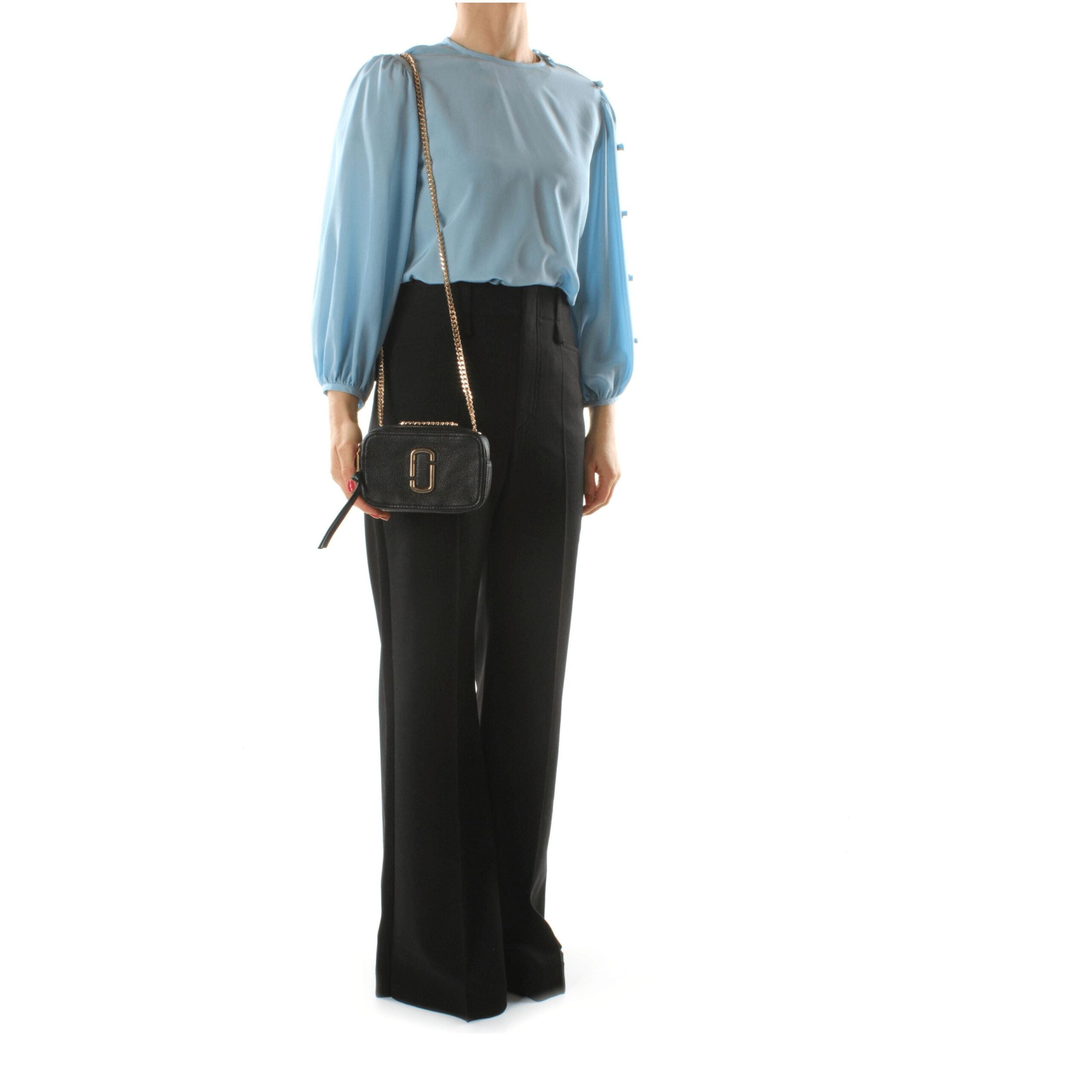 Marc Jacobs Zwarte Leren Crossbody Tas