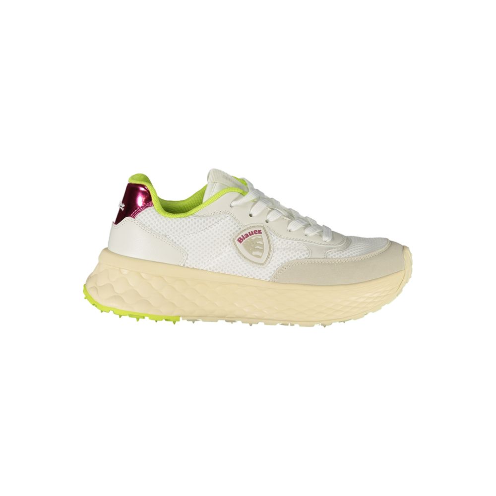 Blauer White Polyurethane Women's Sneaker