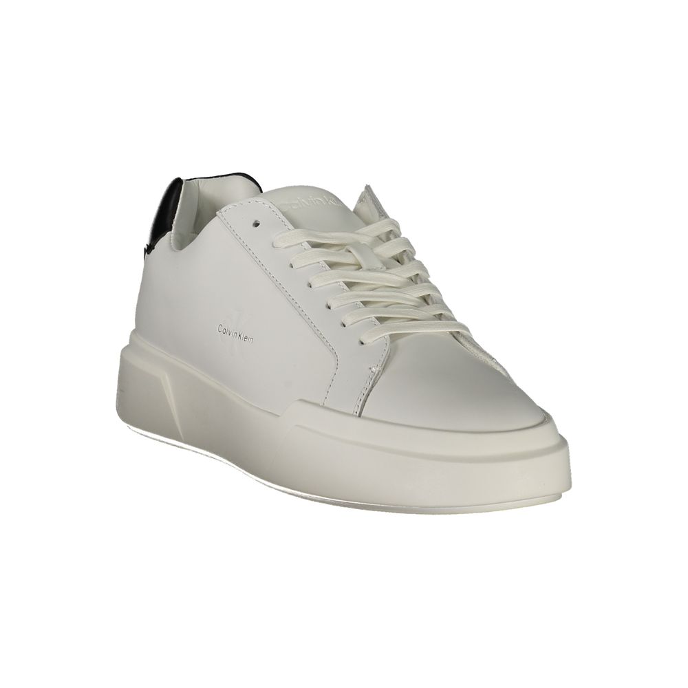 Calvin Klein White Leather Men's Sneaker