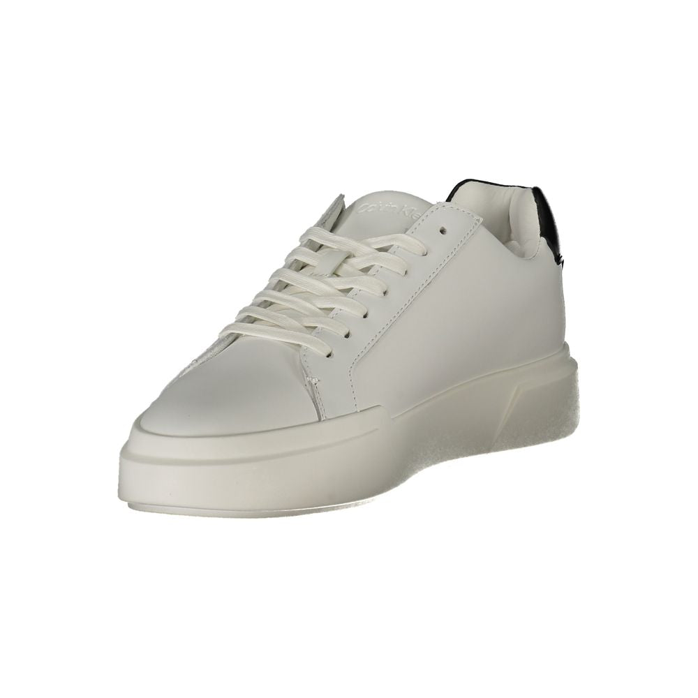 Calvin Klein White Leather Men's Sneaker