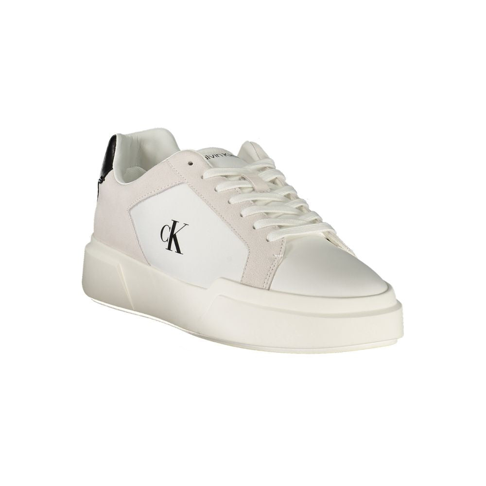 Calvin Klein White Leather Men's Sneaker
