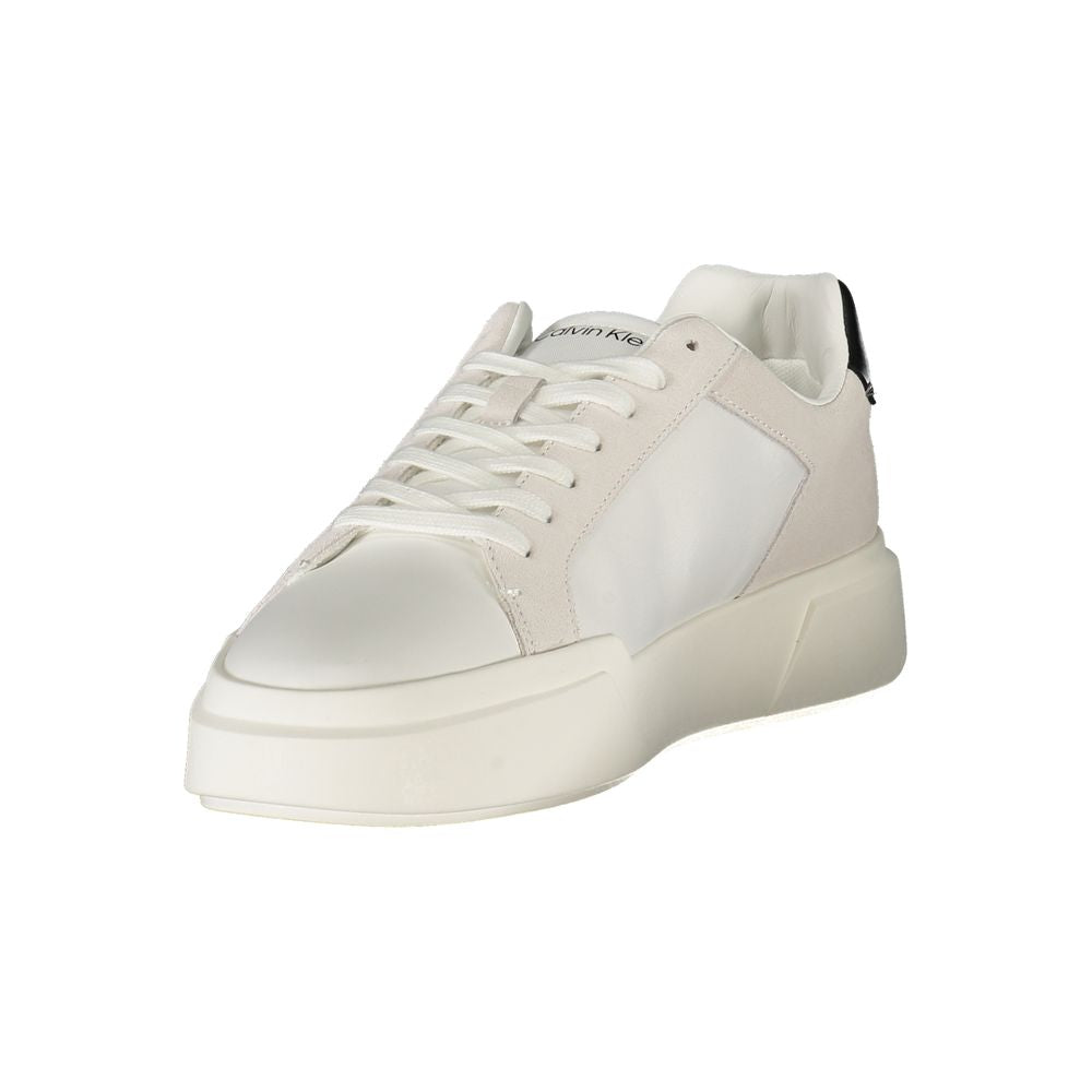 Calvin Klein White Leather Men's Sneaker