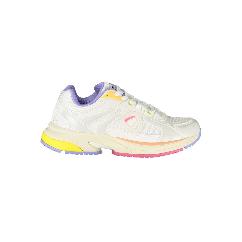 Blauer White Polyurethane Women's Sneaker