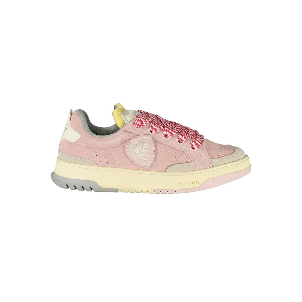Blue Pink Polyurethane Women's Sneaker