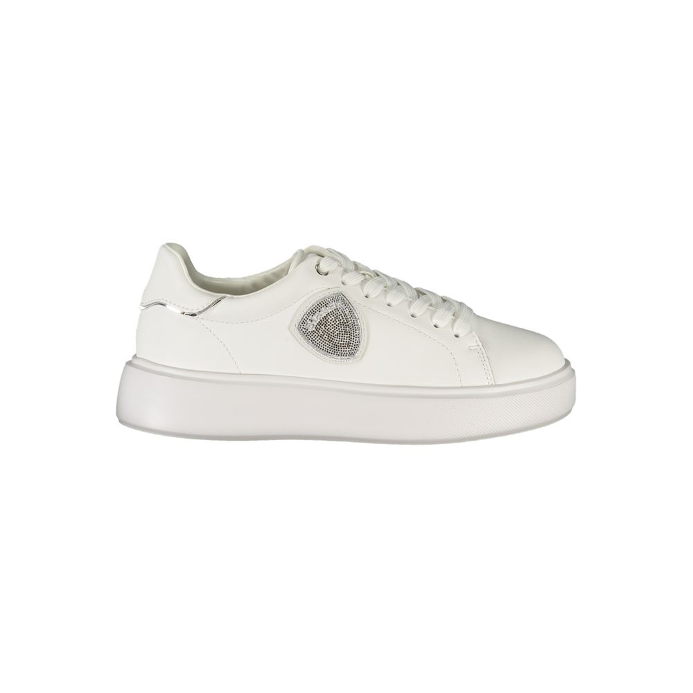 Blauer White Polyurethane Women's Sneaker