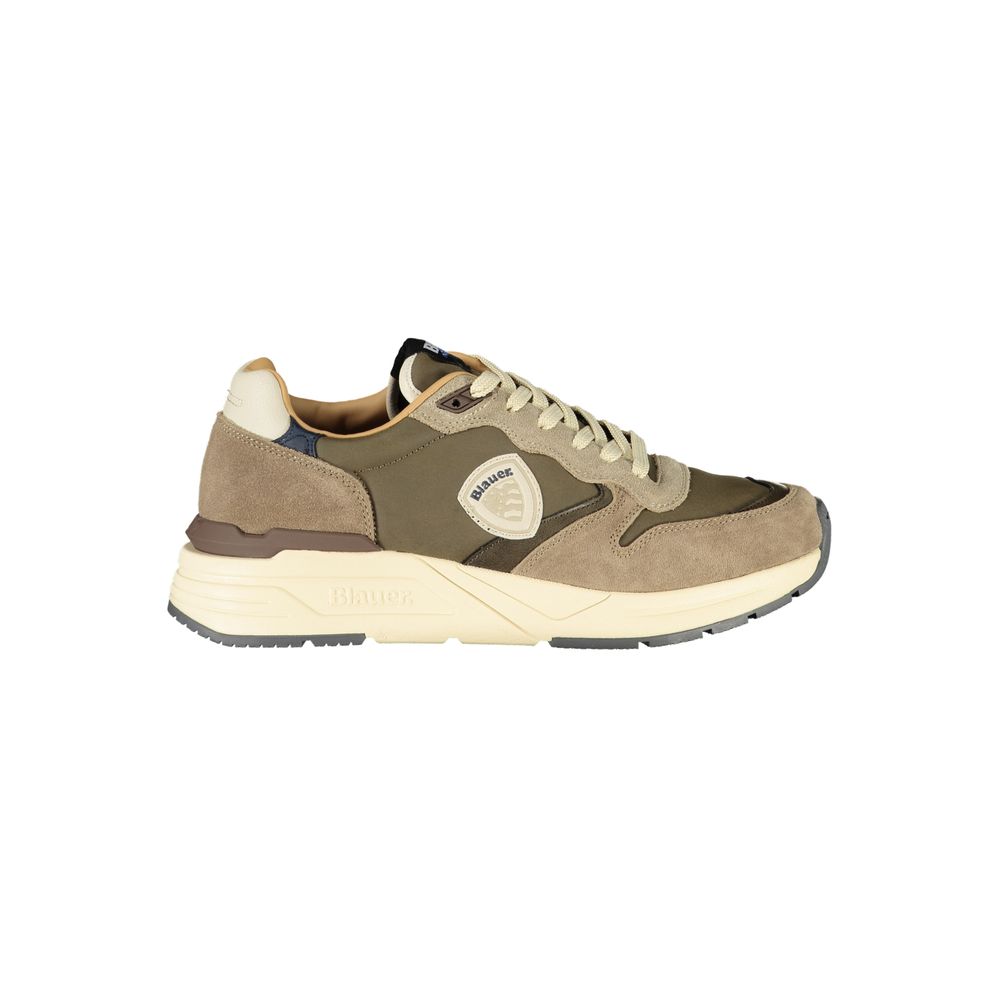 Blue Grigio Polyurethane Men's Sneaker