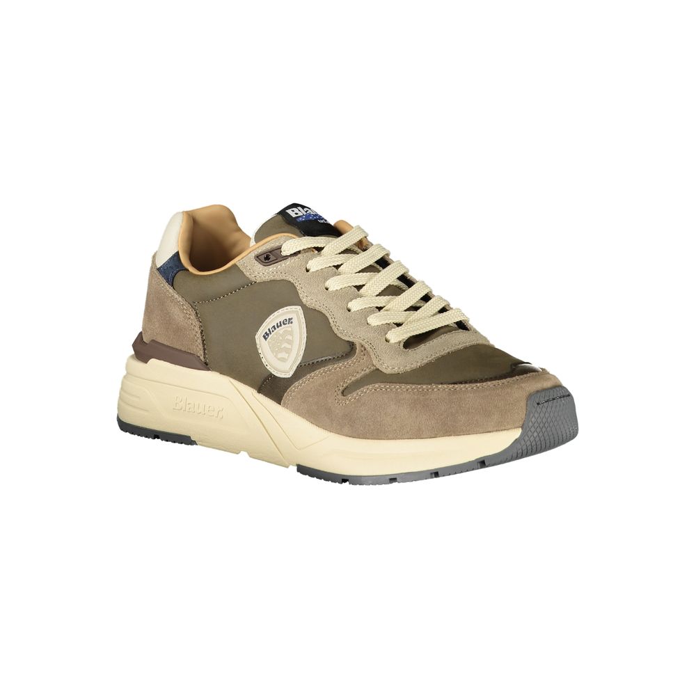 Blue Grigio Polyurethane Men's Sneaker