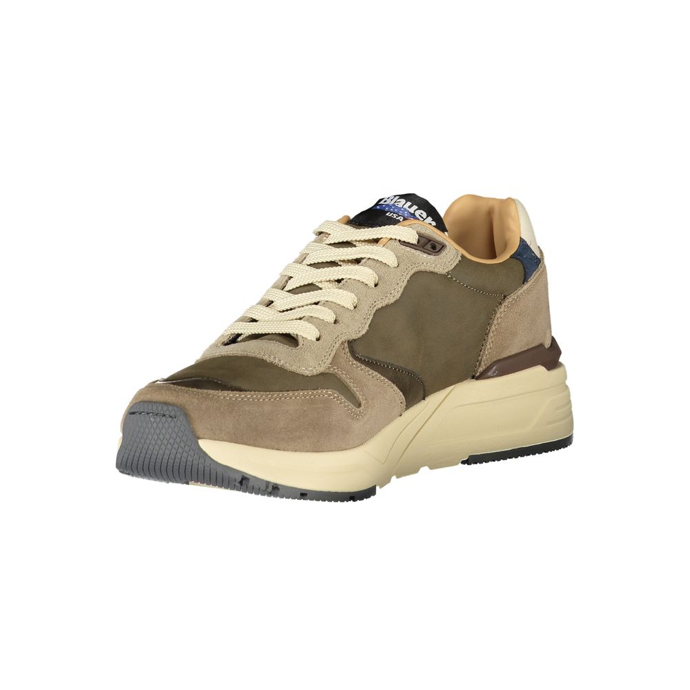 Blue Grigio Polyurethane Men's Sneaker
