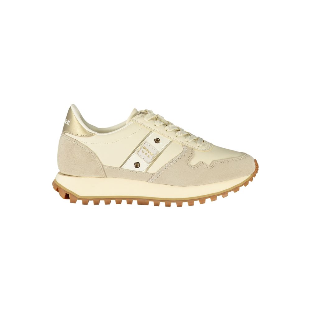 Blauer Beige Leather Women's Sneaker