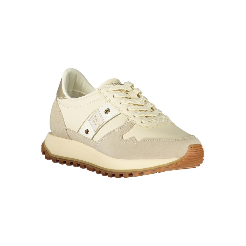Blauer Beige Leather Women's Sneaker