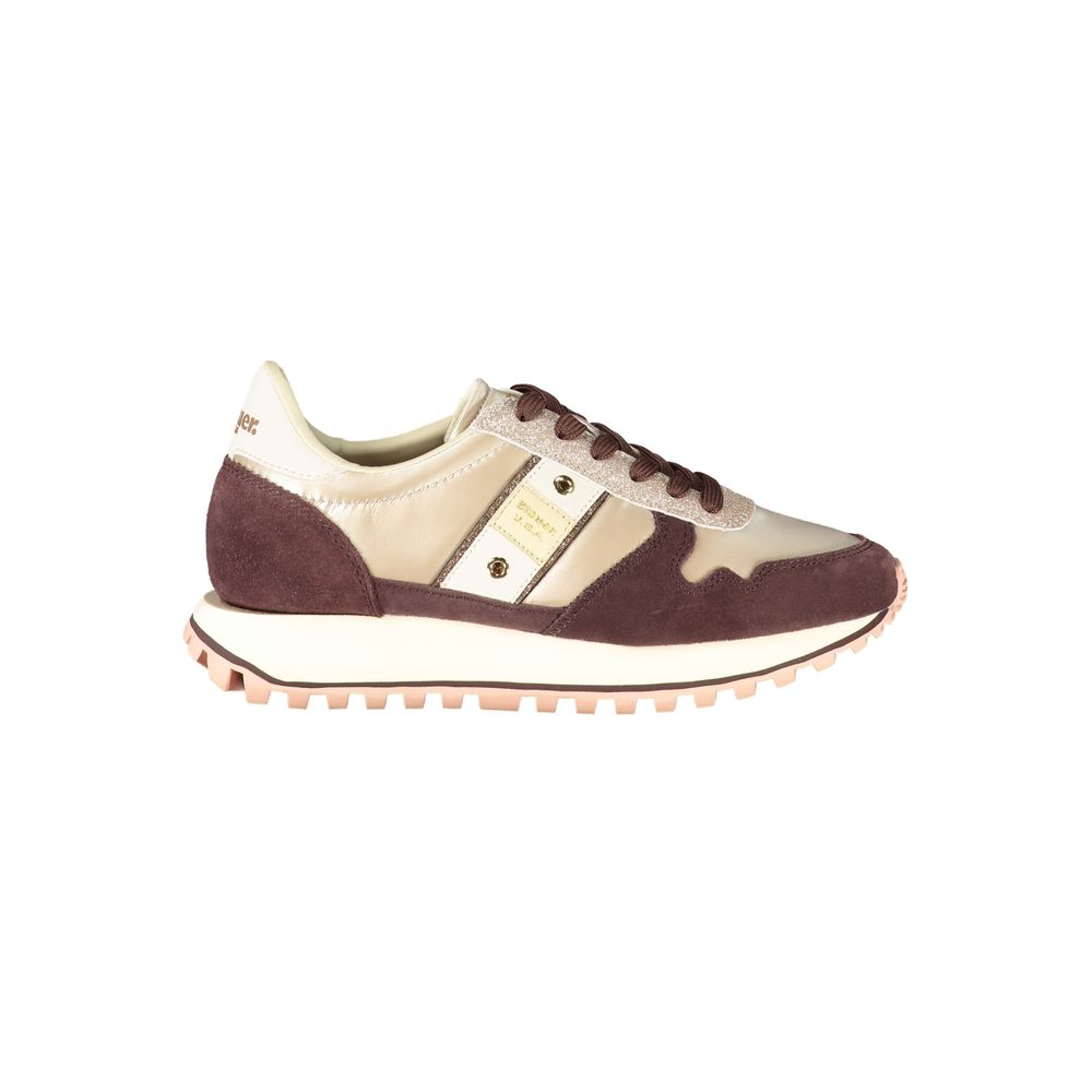 Blauer Beige Leather Women's Sneaker