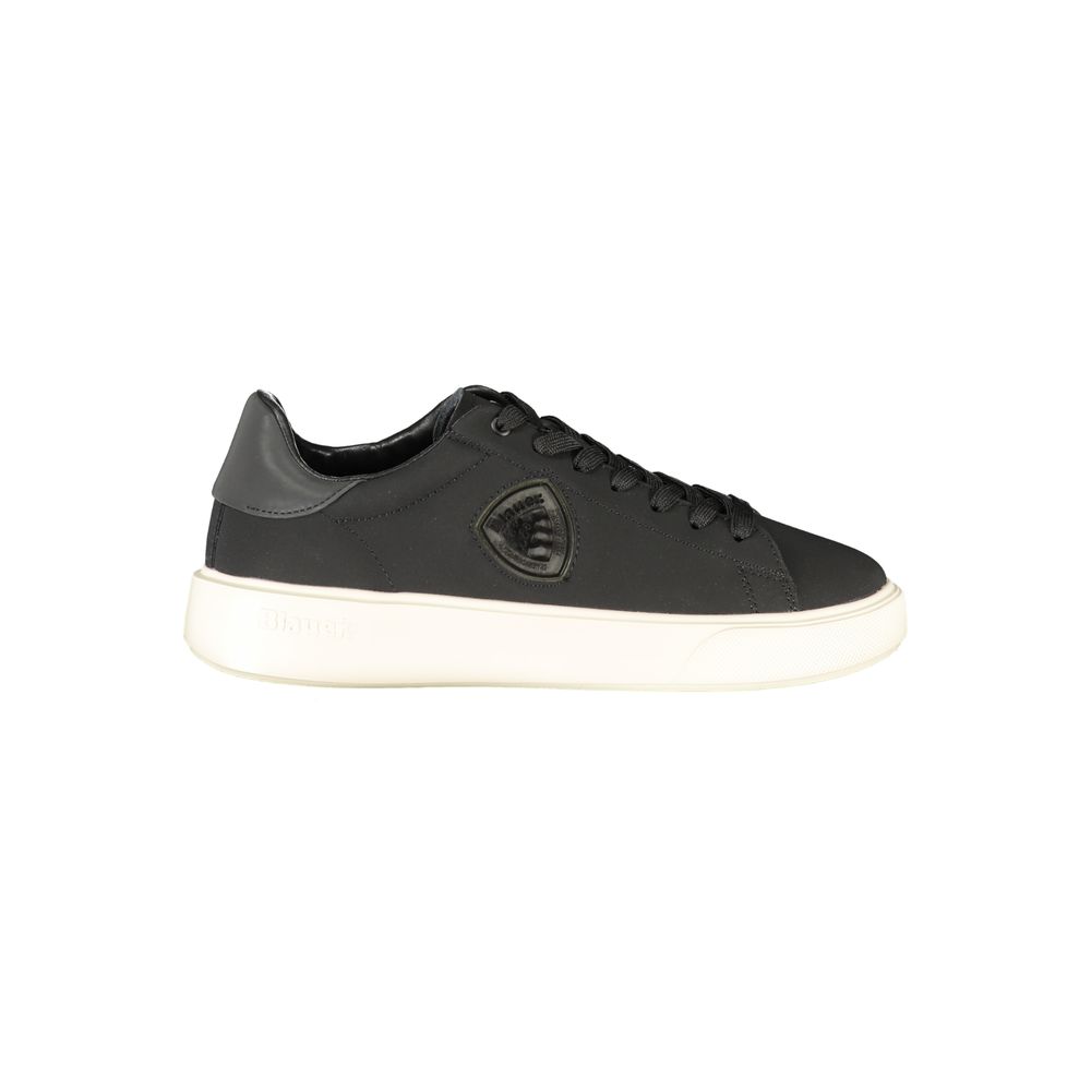 Blauer Black Leather Men's Sneaker